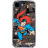 DC Comics Superman Vintage Action pose pattern iPhone 16e Clear Case
