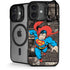DC Comics Superman Vintage Action pose pattern iPhone 17 Kickstand Case