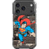 DC Comics Superman Vintage Action pose pattern iPhone 17 Pro Clear Case