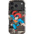 DC Comics Superman Vintage Action pose pattern iPhone 17 Pro Impact Case
