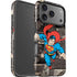 DC Comics Superman Vintage Action pose pattern iPhone 17 Pro Max Impact Case