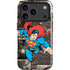 DC Comics Superman Vintage Action pose pattern iPhone 17 Pro Max Magsafe Impact Case