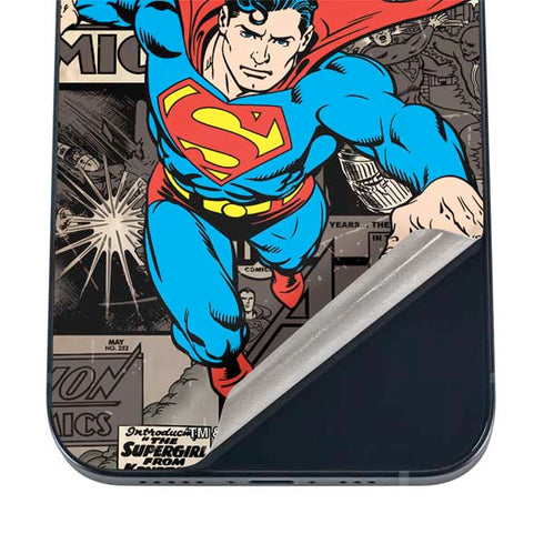 DC Comics Superman Vintage Action pose pattern iPhone 17 Pro Max Skin