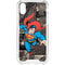 DC Comics Superman Vintage Action pose pattern iPhone XS Clear Case