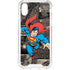 DC Comics Superman Vintage Action pose pattern iPhone XS Clear Case
