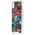 DC Comics Superman Vintage Action pose pattern iPhone XS Clear Case