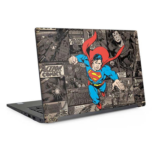 DC Comics Superman Vintage Action pose pattern Dell Latitude Skin