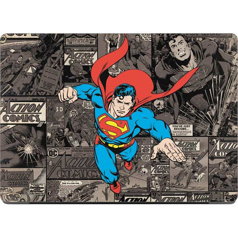 DC Comics Superman Vintage Action pose pattern Apple MacBook Pro 14-inch Skin