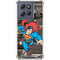 DC Comics Superman Vintage Action pose pattern Moto G Stylus 5G (2025) Clear Case