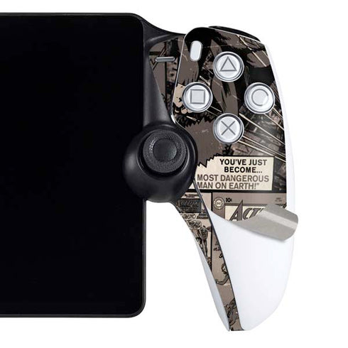 DC Comics Superman Vintage Action pose pattern PlayStation Portal Remote Player Skin