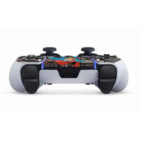 DC Comics Superman Vintage Action pose pattern PS5 DualSense Edge Pro Controller Skin