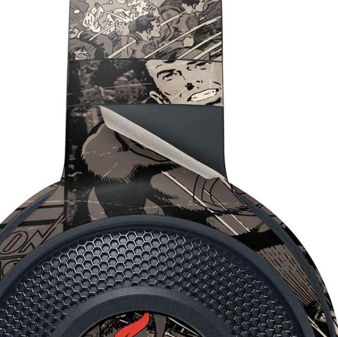 DC Comics Superman Vintage Action pose pattern Razer Kraken X Skin