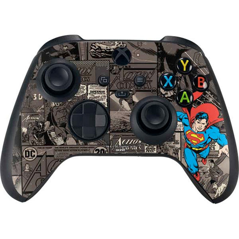 DC Comics Superman Vintage Action pose pattern XBox Series X Digital Edition Bundle Skin