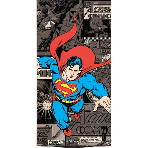 DC Comics Superman Vintage Action pose pattern XBox Series X Digital Edition Console Skin
