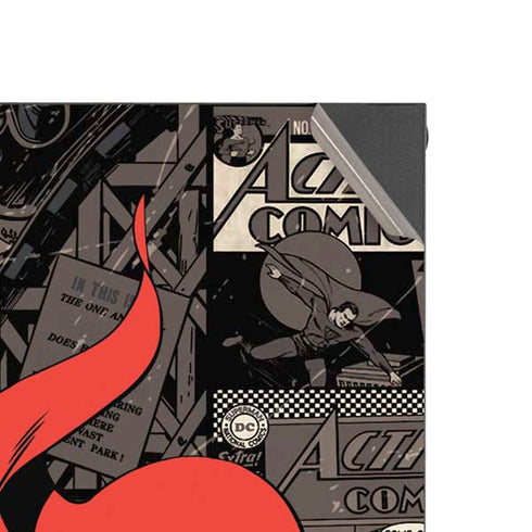 DC Comics Superman Vintage Action pose pattern XBox Series X Digital Edition Console Skin