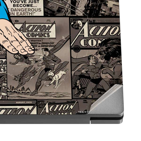 DC Comics Superman Vintage Action pose pattern Dell XPS Skin