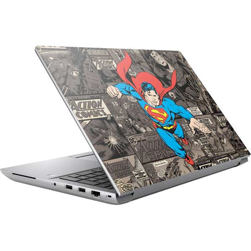 DC Comics Superman Vintage Action pose pattern HP ZBook Fury 16 G10 Skin
