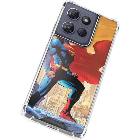 DC Comics Superman For Tomorrow Cover Art by Jim Lee Moto G 5G (2025) Clear Case