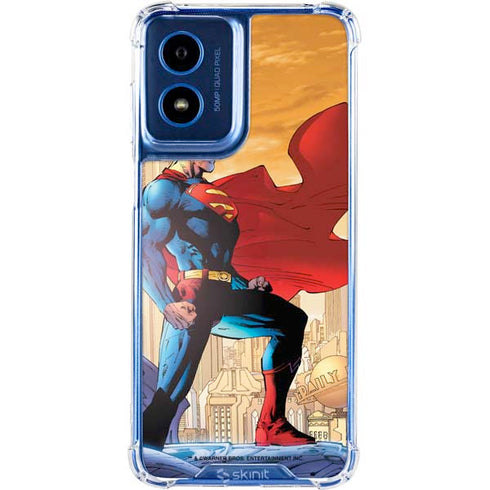 DC Comics Superman For Tomorrow Cover Art by Jim Lee Moto G 5G (2024) Clear Case