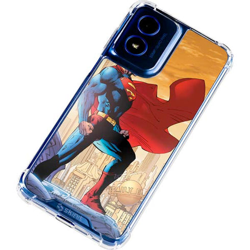 DC Comics Superman For Tomorrow Cover Art by Jim Lee Moto G 5G (2024) Clear Case