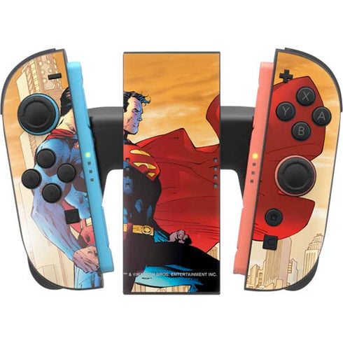 DC Comics Superman For Tomorrow Cover Art by Jim Lee Nintendo Switch 2 (2025) Joy-Con Controller Skin