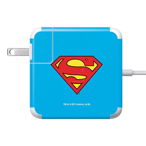 DC Comics Superman Official Logo 85W Power Adapter (15 and 17 inch MacBook Pro Charger) Skin