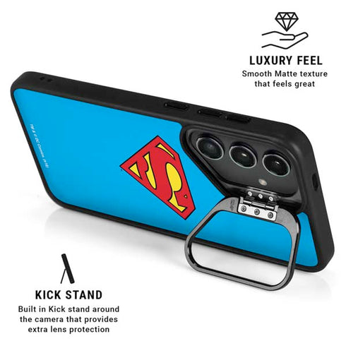 DC Comics Superman Official Logo Galaxy S25 Kickstand Case