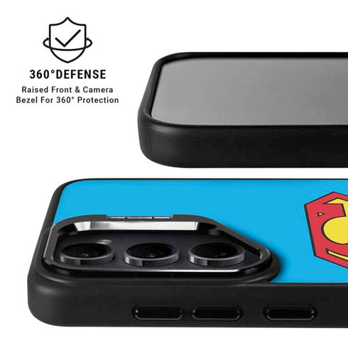 DC Comics Superman Official Logo Galaxy S25 Kickstand Case