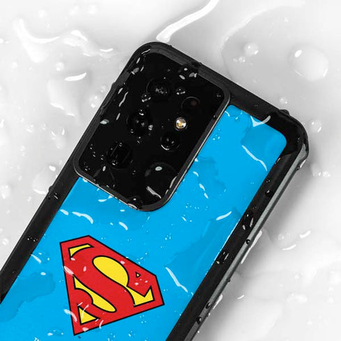 DC Comics Superman Official Logo Galaxy S24 Ultra Waterproof Case
