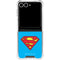DC Comics Superman Official Logo Galaxy Z Flip7 Clear Case