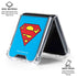 DC Comics Superman Official Logo Galaxy Z Flip7 Clear Case