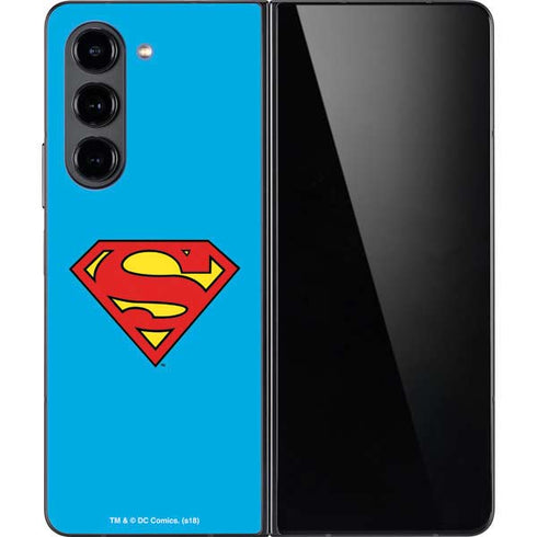 DC Comics Superman Official Logo Galaxy Z Fold5 5G Skin