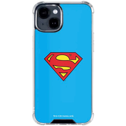 DC Comics Superman Official Logo iPhone 15 Clear Case