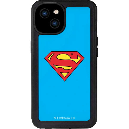 DC Comics Superman Official Logo iPhone 15 Plus Waterproof Case