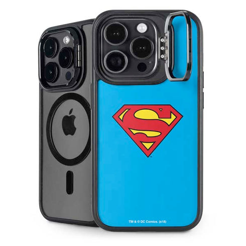 DC Comics Superman Official Logo iPhone 15 Pro Kickstand Case