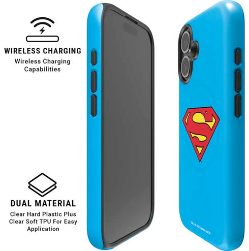 DC Comics Superman Official Logo iPhone 16 Magsafe Impact Case