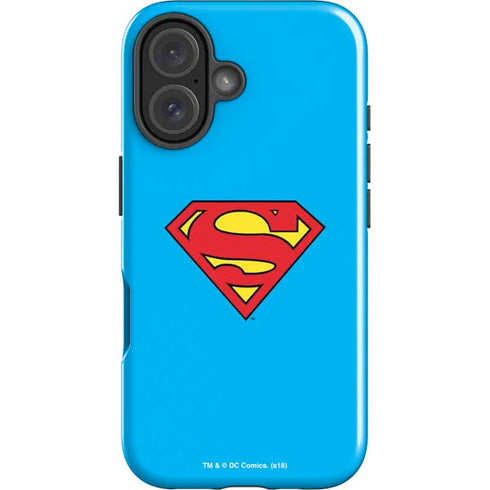 DC Comics Superman Official Logo iPhone 16 Plus Impact Case