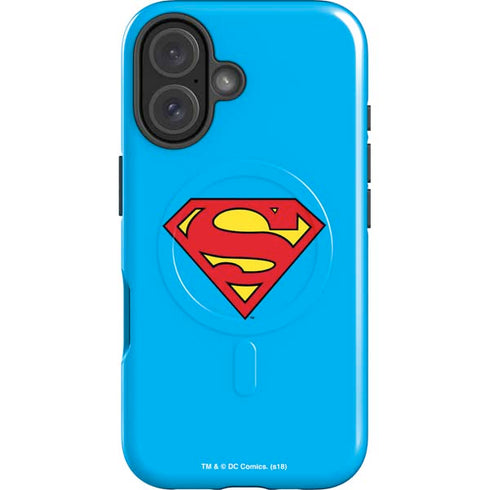 DC Comics Superman Official Logo iPhone 16 Plus Magsafe Impact Case