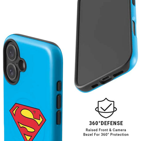 DC Comics Superman Official Logo iPhone 16 Plus Magsafe Impact Case