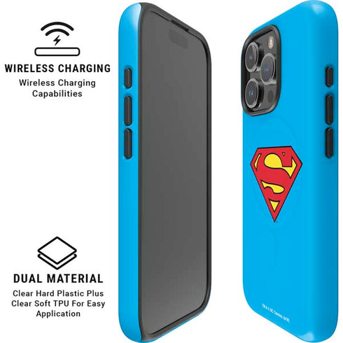 DC Comics Superman Official Logo iPhone 16 Pro Magsafe Impact Case