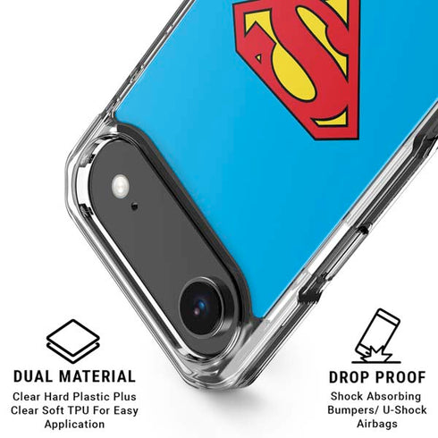 DC Comics Superman Official Logo iPhone 17 Air Clear Case