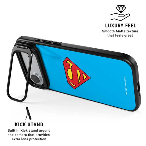 DC Comics Superman Official Logo iPhone 17 Air Kickstand Case