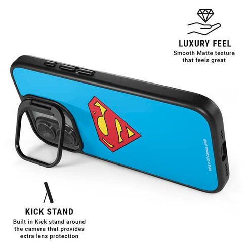 DC Comics Superman Official Logo iPhone 17 Kickstand Case
