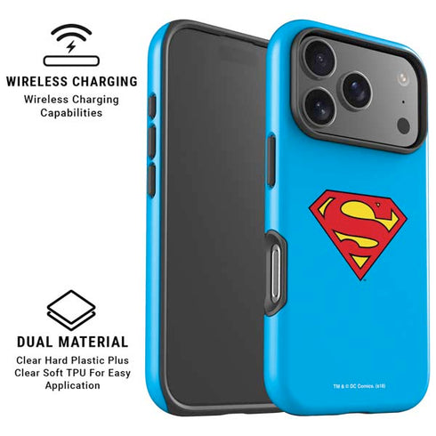 DC Comics Superman Official Logo iPhone 17 Pro Magsafe Impact Case