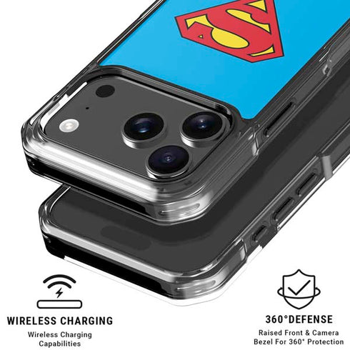 DC Comics Superman Official Logo iPhone 17 Pro Max Clear Case