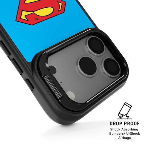 DC Comics Superman Official Logo iPhone 17 Pro Max Kickstand Case