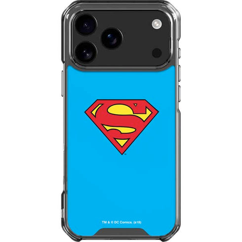 DC Comics Superman Official Logo iPhone 18 Pro Max Clear Case