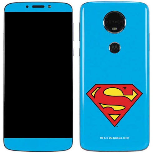 DC Comics Superman Official Logo Moto E5 Plus Skin
