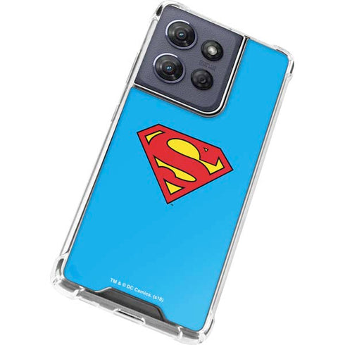 DC Comics Superman Official Logo Moto G 5G (2025) Clear Case