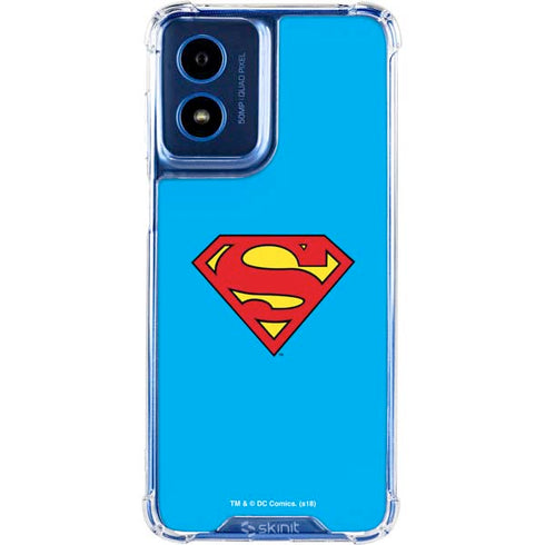 DC Comics Superman Official Logo Moto G 5G (2024) Clear Case